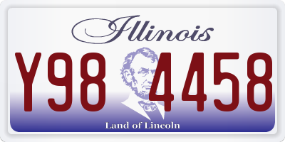 IL license plate Y984458