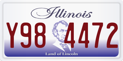 IL license plate Y984472