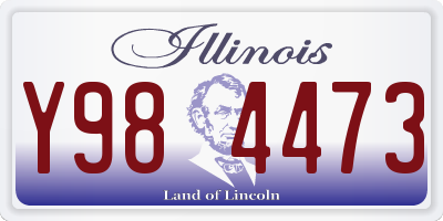 IL license plate Y984473