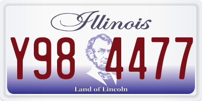 IL license plate Y984477