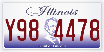 IL license plate Y984478