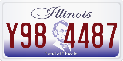 IL license plate Y984487
