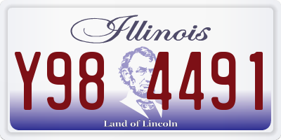 IL license plate Y984491