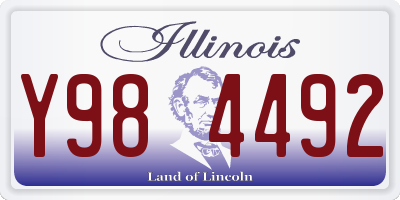 IL license plate Y984492