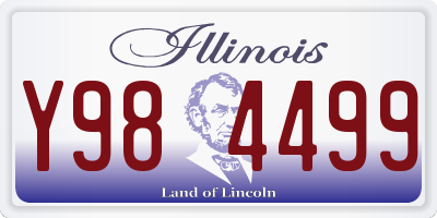 IL license plate Y984499