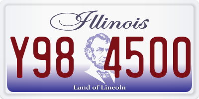 IL license plate Y984500