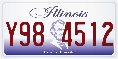 IL license plate Y984512