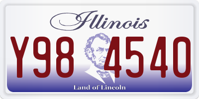 IL license plate Y984540