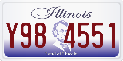 IL license plate Y984551