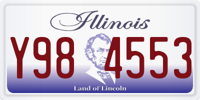 IL license plate Y984553