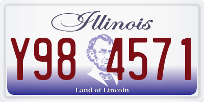 IL license plate Y984571