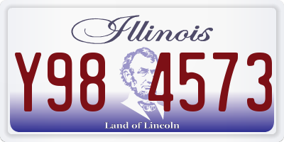 IL license plate Y984573