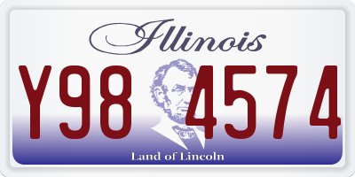 IL license plate Y984574