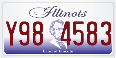 IL license plate Y984583