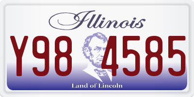 IL license plate Y984585