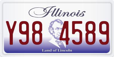 IL license plate Y984589