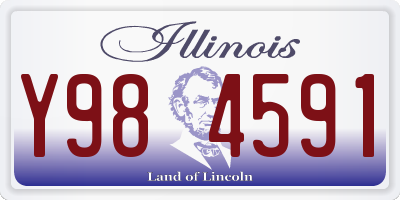IL license plate Y984591