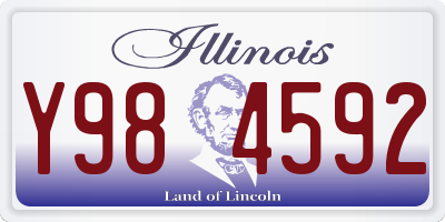 IL license plate Y984592