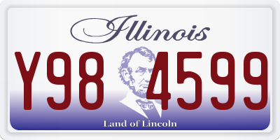 IL license plate Y984599