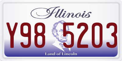 IL license plate Y985203