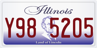 IL license plate Y985205