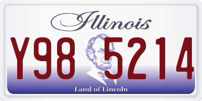 IL license plate Y985214