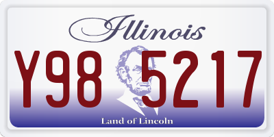 IL license plate Y985217