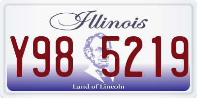IL license plate Y985219