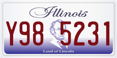 IL license plate Y985231