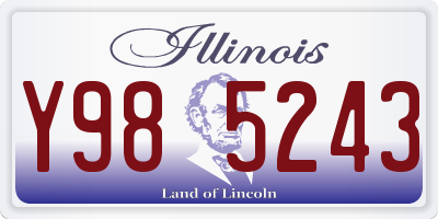 IL license plate Y985243