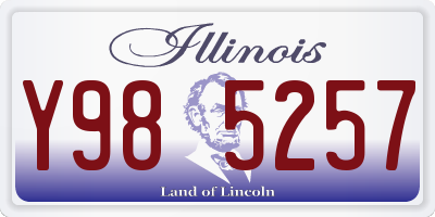 IL license plate Y985257