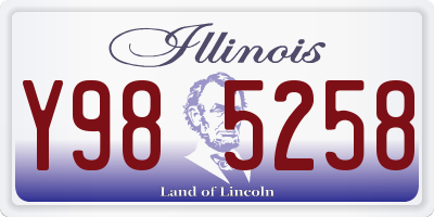 IL license plate Y985258