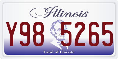 IL license plate Y985265