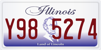 IL license plate Y985274