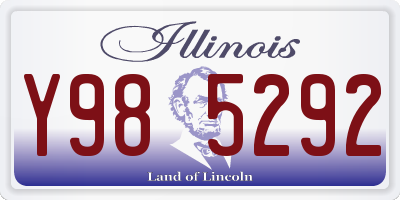 IL license plate Y985292