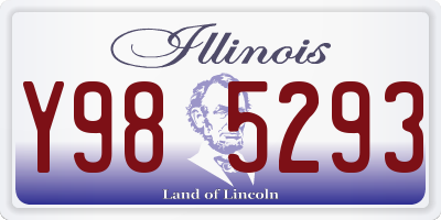 IL license plate Y985293