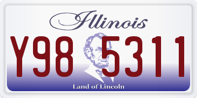 IL license plate Y985311