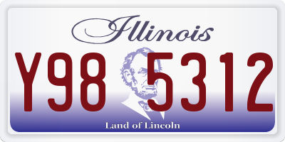 IL license plate Y985312