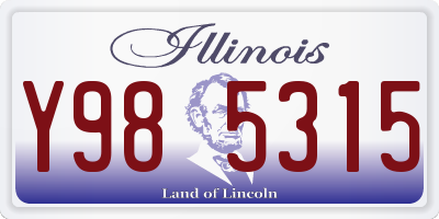 IL license plate Y985315