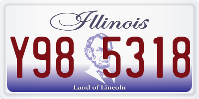 IL license plate Y985318