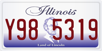 IL license plate Y985319