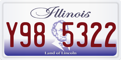 IL license plate Y985322