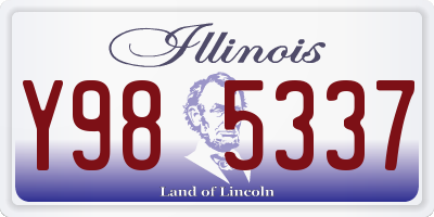 IL license plate Y985337