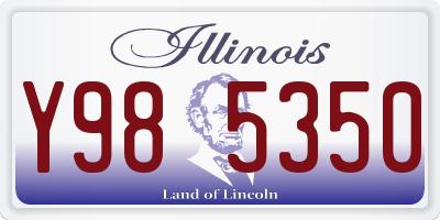 IL license plate Y985350