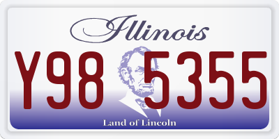IL license plate Y985355