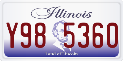 IL license plate Y985360