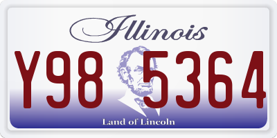 IL license plate Y985364
