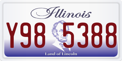 IL license plate Y985388
