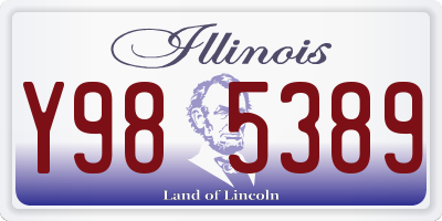 IL license plate Y985389