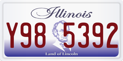 IL license plate Y985392